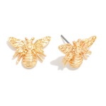 Wholesale metal Bubble Bee Stud Earrings L