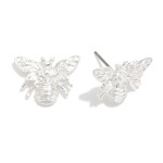 Wholesale metal Bubble Bee Stud Earrings L