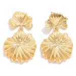 Wholesale linked Metal Flower Drop Earring L