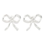 Wholesale metal Bow Stud Earrings L