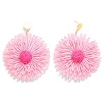 Wholesale raffia Flower Drop Earring L