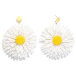 Wholesale raffia Flower Drop Earring L