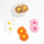 Wholesale raffia Flower Drop Earring L