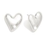 Wholesale metal Puffy Heart Drop Earring L
