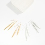 Wholesale long Metal Tappered Drop Earrings L