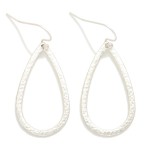 Wholesale hammered Metal Teardrop Drop Earrings L