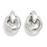 Wholesale layered Metal Circle Door Knocker Earrings L