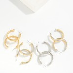 Wholesale textured Metal Intertwined Hoop Drop Earrings D