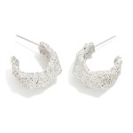 Wholesale druzy Metal Hoop Earrings D