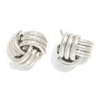 Wholesale large Knotted Metal Stud Earrings L
