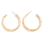 Wholesale hammered Metal Hoop Earrings D