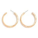 Wholesale hammered Metal Hoop Earrings D