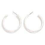 Wholesale hammered Metal Hoop Earrings D