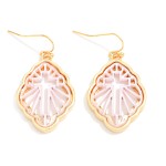 Wholesale metal Marble Acetate Filigree Drop Earring L