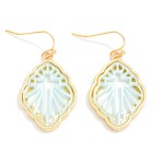 Wholesale metal Marble Acetate Filigree Drop Earring L