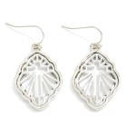 Wholesale metal Marble Acetate Filigree Drop Earring L
