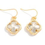 Wholesale metal Clover Drop Earrings L