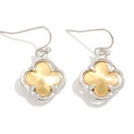 Wholesale metal Clover Drop Earrings L