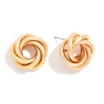 Wholesale metal Knotted Drop Earrings D