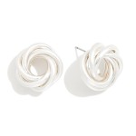 Wholesale metal Knotted Drop Earrings D