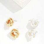 Wholesale metal Knotted Drop Earrings D