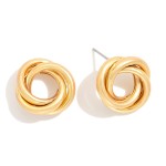 Wholesale metal Knotted Drop Earring D