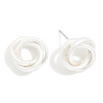 Wholesale metal Knotted Drop Earring D