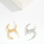 Wholesale metal U Link Hoop Earrings D