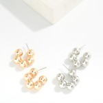 Wholesale metal Bubble Hoop Earrings D