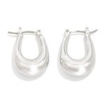 Wholesale tapered Metal Hoop Earrings D