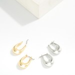 Wholesale tapered Metal Hoop Earrings D