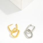 Wholesale metal Oval Hoop Earrings Stainless Steel Tarnish Resistant D