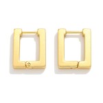 Wholesale metal Square Hoop Earrings Stainless Steel Tarnish Resistant D