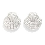 Wholesale chunky Metal Shell Post Drop Earrings L