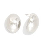 Wholesale metal Oval Come Post Drop Earrings Gold Dipped L