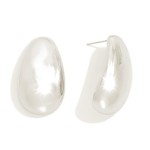 Wholesale chunky Metal Teardrop Drop Earrings Gold Dipped L