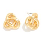 Wholesale metal Knotted Drop Earring D