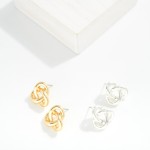 Wholesale metal Knotted Drop Earring D
