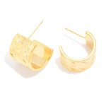 Wholesale metal Woven Textured Hoop Drop Earrings L K Gold Dipped Brass Base Hyp
