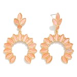 Wholesale metal Linked Drop Earring Stone Accents L