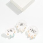 Wholesale do Everything Love Set Three Hoop Pearl Stud Earrings L