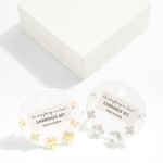 Wholesale do Everything Love Metal Rhinestone Clover Stud Earrings L