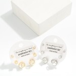 Wholesale do Everything Love Rhinestone Pearl Stud Earrings L