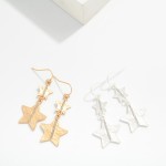 Wholesale linked Metal Earrings Rhinestone Details L