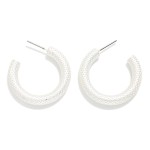 Wholesale textured Metal Hoop Earrings D