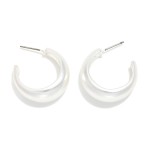 Wholesale tapered Metal Hoop Earrings D