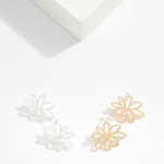Wholesale metal Flower Stud Earrings L