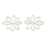 Wholesale metal Flower Stud Earrings L