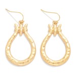 Wholesale hammered Metal Door Knocker Drop Earrings L