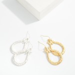 Wholesale hammered Metal Door Knocker Drop Earrings L